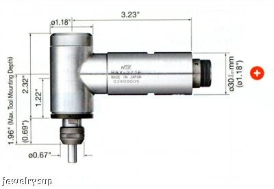 Nsk E3000 series 90 degree angle spindle rax-271E 1.18