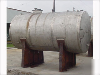 3000 gal 304 s/s tank, horizontal, h/x-15395