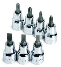 7PC 3/8IN. dr. screwdr.r bit socket set -s k tools
