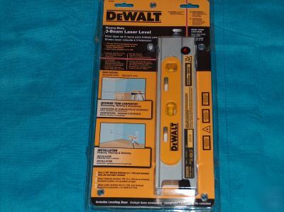 Dewalt heavy-duty 3-beam laser level
