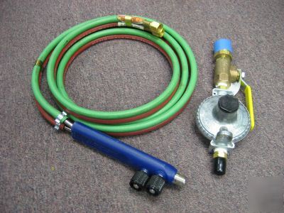 New metalor W41.921HO torch handle hose & regulator 