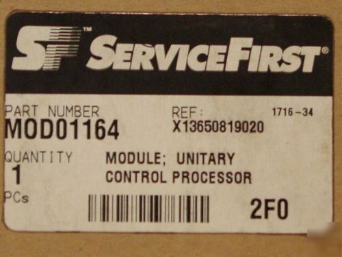 Trane unitary control processor # MOD01164 board