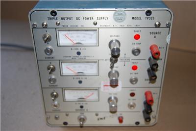 Triple out put dc power supply model tp 325 used