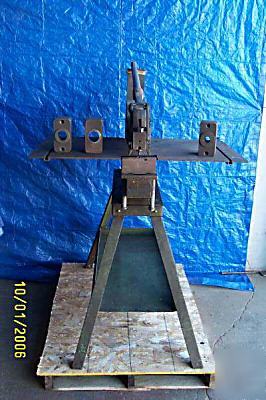 Whitney 10 ton deep throat hand punch press 4 die shoes
