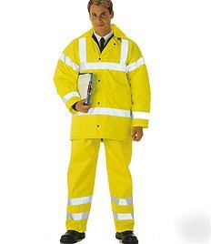 Warrior motorway jacket hi-viz yellow large EN471 