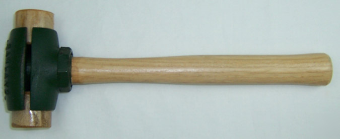 Garland 31002 #2 split head hammer rawhide face mallet
