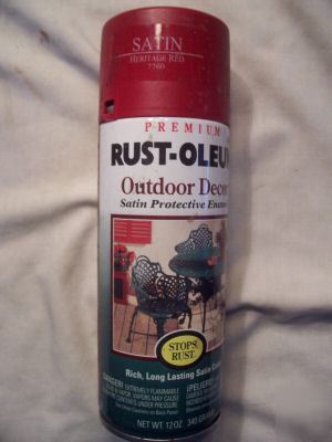 New heritage red 7760 rustoleum spray paint enamel 