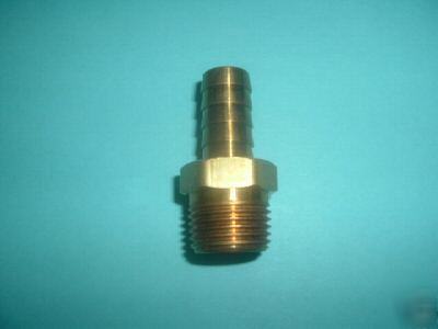 Brass hose barb for 3/8