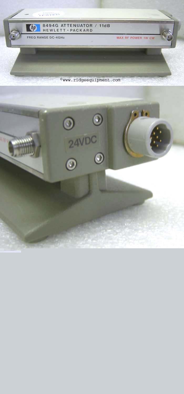 Hewlett packard 8494G step attenuator dc - 4 ghz 11 db