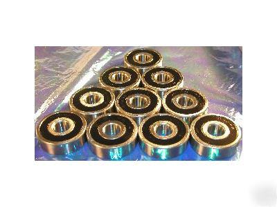 10 bearings go kart 17 mm rubber sealed metric bearing