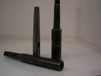 3 used morse taper extension sockets 1-3, 2-3, 3-3