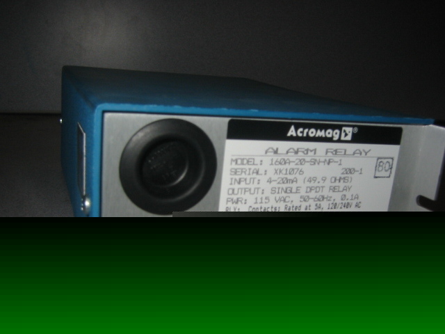 Acromag alarm relay with instructions 160A-20-sn-np-1