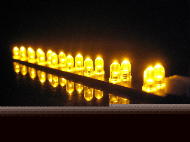 F s/h 5PCS 180MM rigid led strip w/18PCS yellow leds