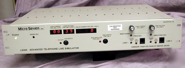 Micro seven LS300-2 telephone line simulator
