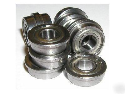 New 10 bearings 3 x 7 x 3 flanged ball bearing 