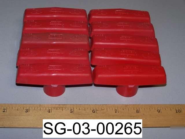 New spears ball valve replacement handles red (10) 