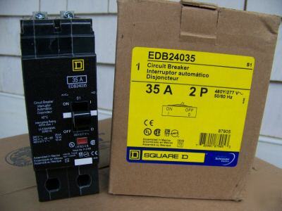 New square d EDB24035 2POLE 35AMP 480V circuit breaker 