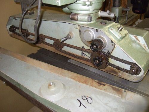 Northfield no. 4 table saw w/ holz 6 roll power feed