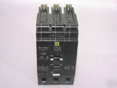 Square d EDB34070 circuit breaker 3P/480V/70A lnc
