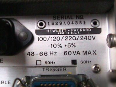 Hp 3490A multimeter with option 30 and thermal adjust