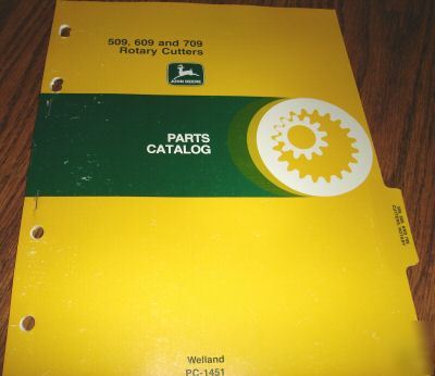 John deere 509-709 rotary cutter parts catalog jd