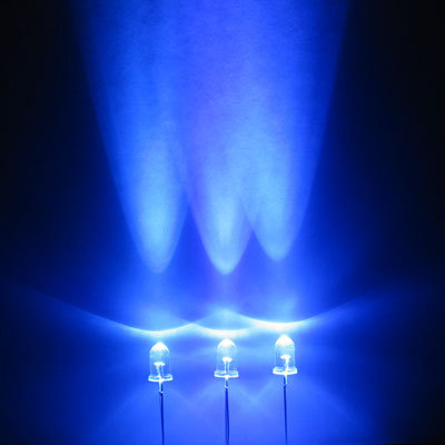 Blue led set of 500 super bright 5MM 7000MCD+ f/r