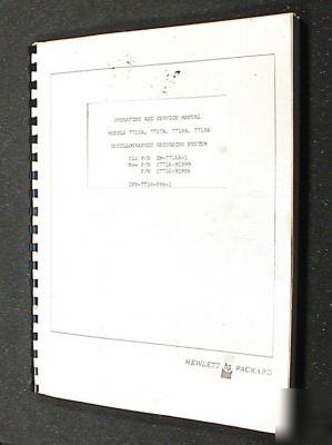 Hp-agilent 7716A/7717A/7718A/7719A service - ops manual