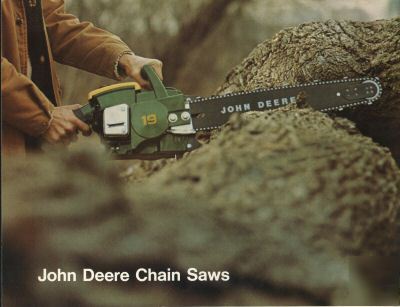 John deere chain saws brochure 1971 models 12 15 17 19