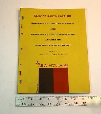 New holland parts book - cat. 3150 / 3160 diesel engine