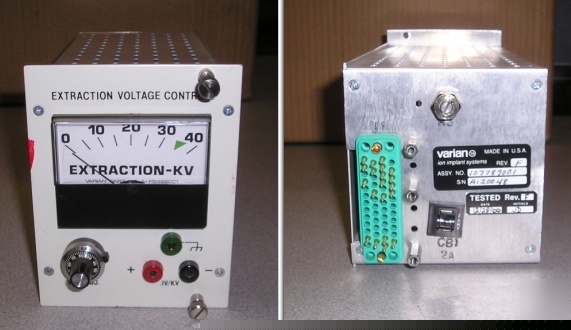 Varian 0-40KV extraction voltage control meter plug in