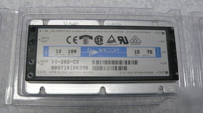 Vicor dc-dc converter, model vi-202-cx, 12 to 15 vdc