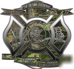 Firefighter decal reflective 12