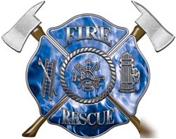 Firefighter decal reflective 12