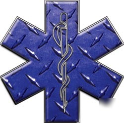 Emt ems mfr medic decal reflective 6