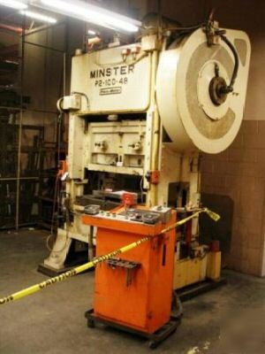 New 100 ton minster #P2-100-48 high speed press, 1966