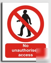 No unau.access sign-adh.vinyl-200X250MM(pr-007-ae)