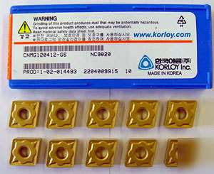 10 pc korloy CNMG433-gs finishing on sts carbide insert