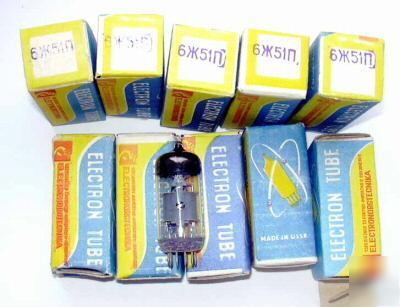 6J51P = EF184 = 6EJ7 hf pentode tubes lot of 10