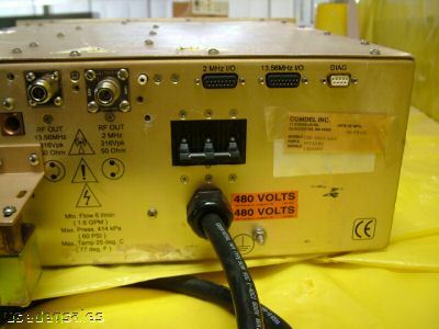 Comdel cdx-2000/480V dual rf generator FP532OR1