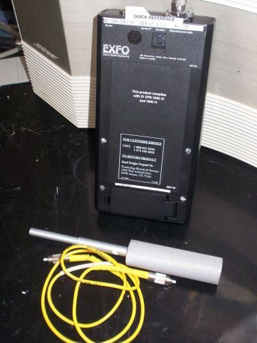 Exfo brt-320A fiber optic 1550 nm back reflection meter