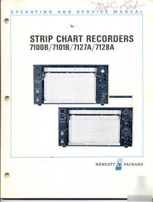 Hp 7100B 7101B 7127A 7128A operating & service manual