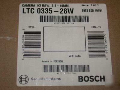 Philips bosch ltc 0335-28W camera 1/3 b&w 2.8-10MM