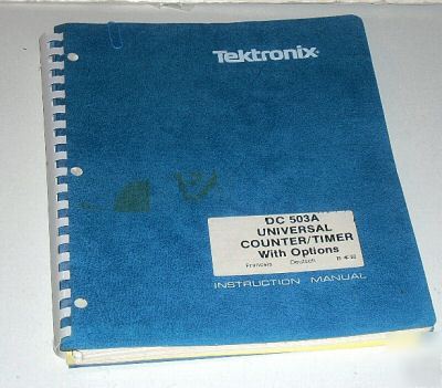 Tektronix DC503A operators & service manual ( tek )
