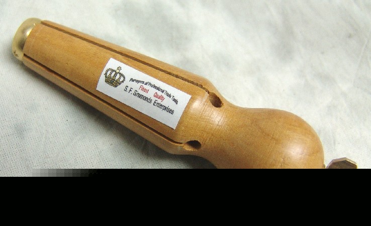 Simmonds hornbeam & brass ring holder, beautiful tool