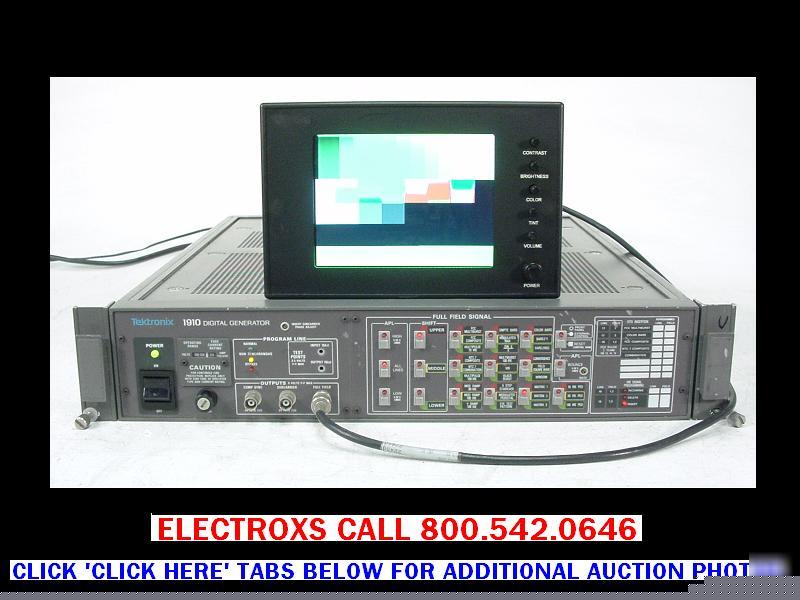 Tektronix 1910 digital generator ntsc test signal 