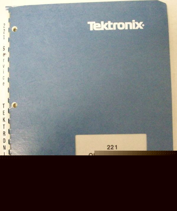 Tektronix 221 oscilloscope instruction manual - $5 ship