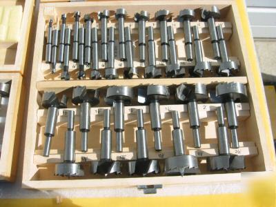 31 pcs hss forstner bit set case included 