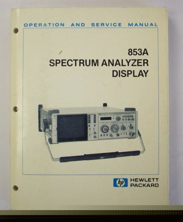 Hp / agilent 853A op/service manual - $5 shipping 