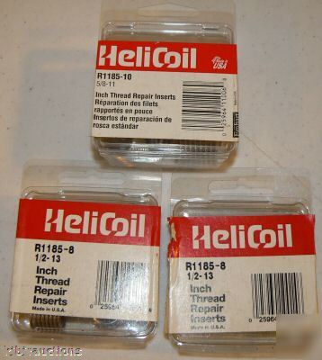 New 15 helicoil R1185-8 & 10 inch thread inserts 