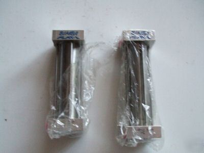 New (2) bimba square flat-1 fs-042.5-m air cylinders